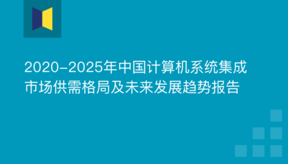 2020-2025年中国计算机系统集成市场供需格局及未来发展趋势报告